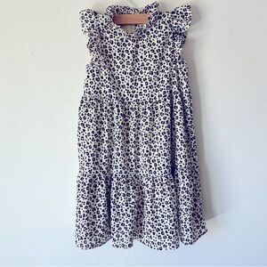 Janie & Jack Cheetah Print Ruffle Sleeve Dress